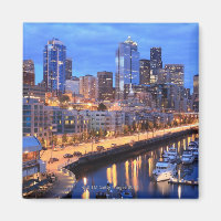 Seattle skyline and harbour, Washington State