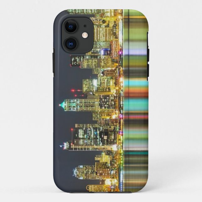 Seattle skyline at night with reflection Case-Mate iPhone case (Back)