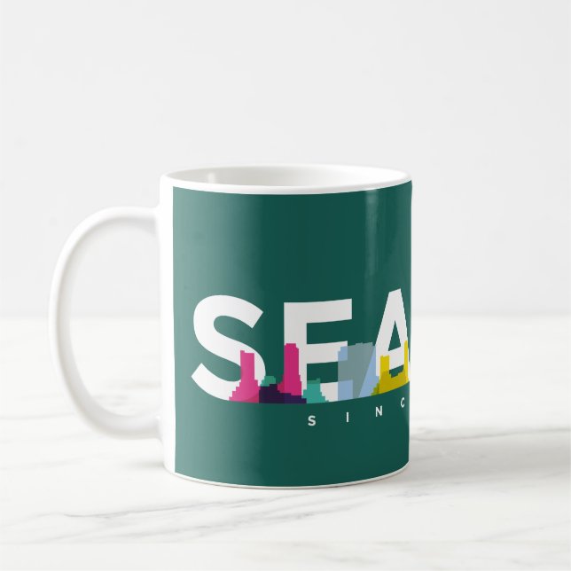 Seattle Skyline Coffee Mug (Left)