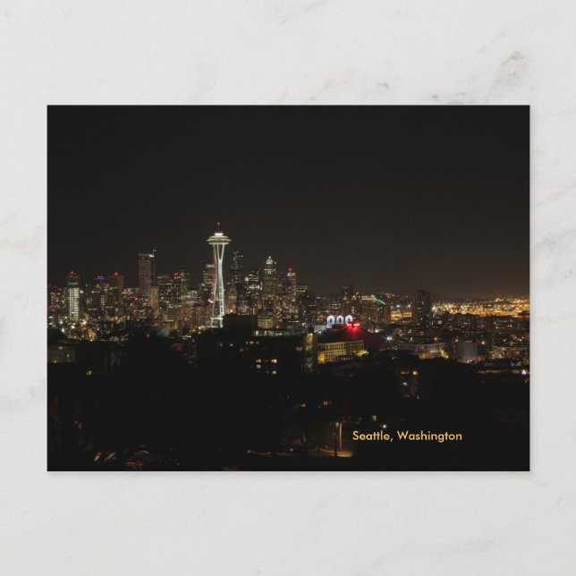 Seattle Skyline Postcard (Front)
