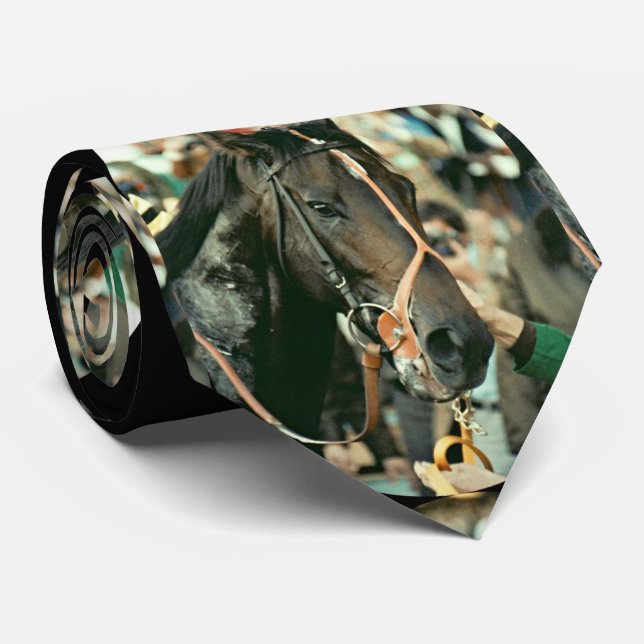 Seattle Slew Thoroughbred 1978 Tie (Rolled)