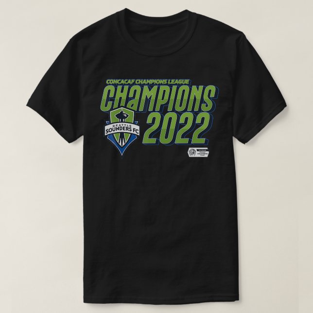 Seattle Sounders  Champions 2022 Concacaf Champion T-Shirt (Design Front)