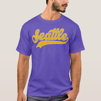 Seattle Sports Jersey Style Font T-Shirt