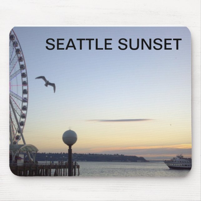 SEATTLE SUNSET MOUSE PAD (Front)