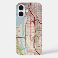 Seattle Topographic City Map