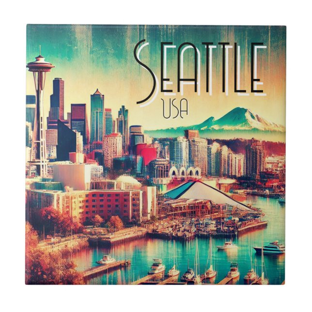 Seattle, USA Tile (Front)