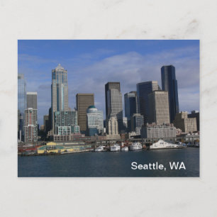 Seattle WA, postcard