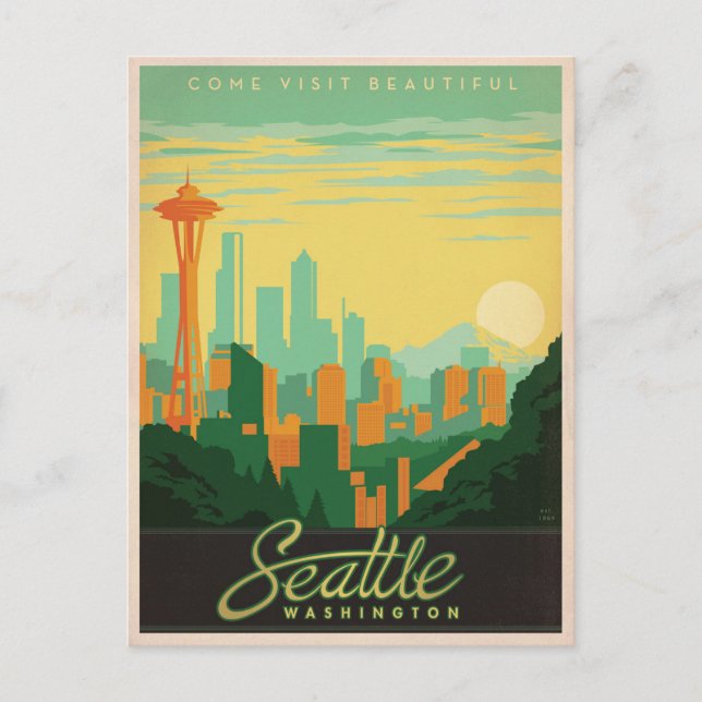 Seattle, WA Postcard (Front)