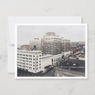 Seattle WA, Universuty Street, Vintage Inspired Postcard