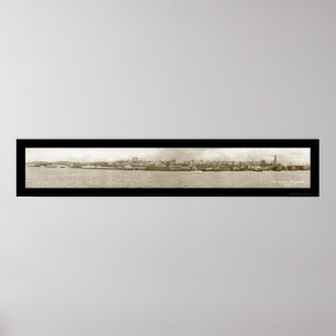 Seattle WA Waterfront Photo 1917 Poster