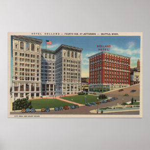 Seattle, WAHotel Holland & Municipal Bldgs Poster