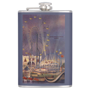 Seattle, Washington1962 World's Fair Poster Hip Flask