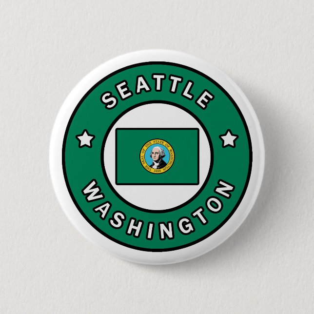 Seattle Washington 6 Cm Round Badge (Front)