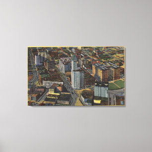 Seattle, Washington - Aerial of Smith Canvas Print