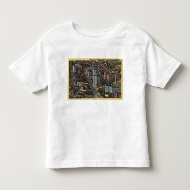Seattle, Washington - Aerial of Smith Toddler T-Shirt (Front)