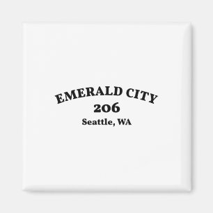 Seattle Washington Area Code 206 Emerald City Magnet