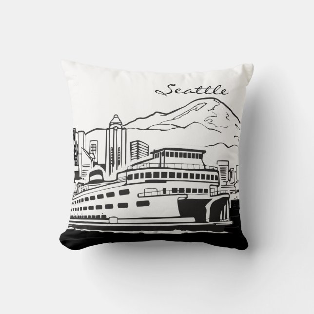 Seattle Washington Cushion (Front)
