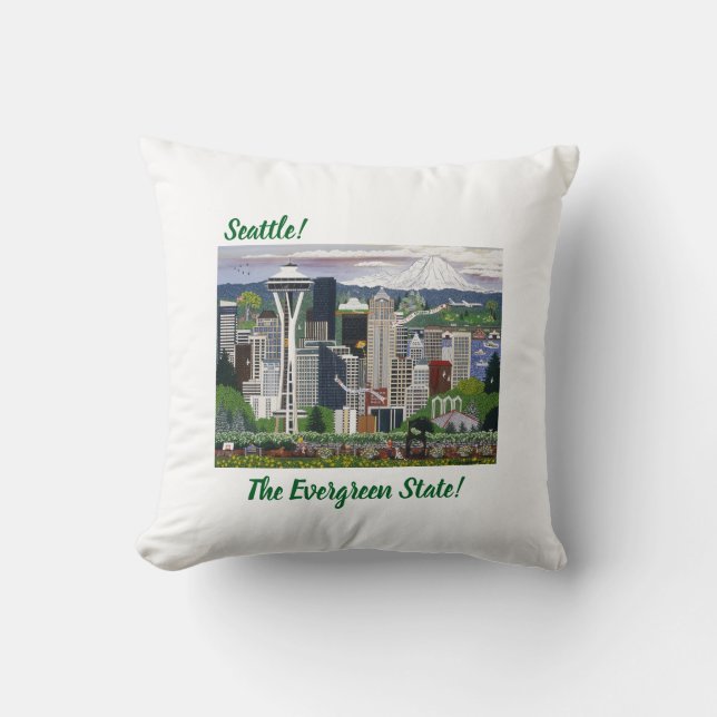 Seattle Washington Cushion (Front)