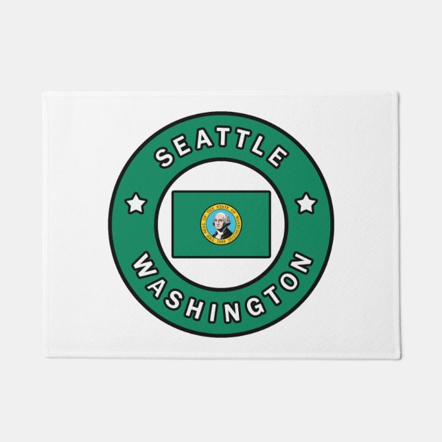 Seattle Washington Doormat (Front)