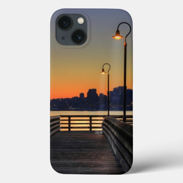 Seattle Washington Downtown Skyline Case-Mate iPhone Case (Back)