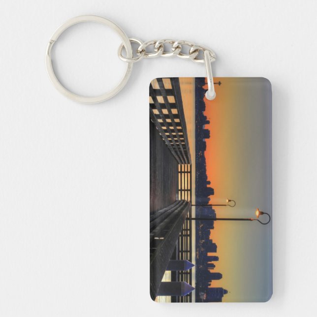 Seattle Washington Downtown Skyline Key Ring (Front)
