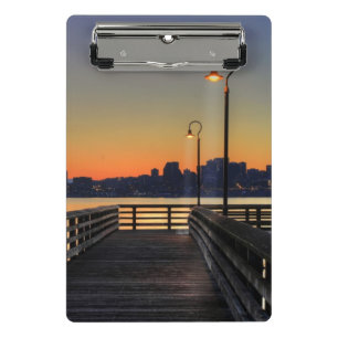 Seattle Washington Downtown Skyline Mini Clipboard