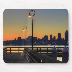 Seattle Washington Downtown Skyline Mouse Pad