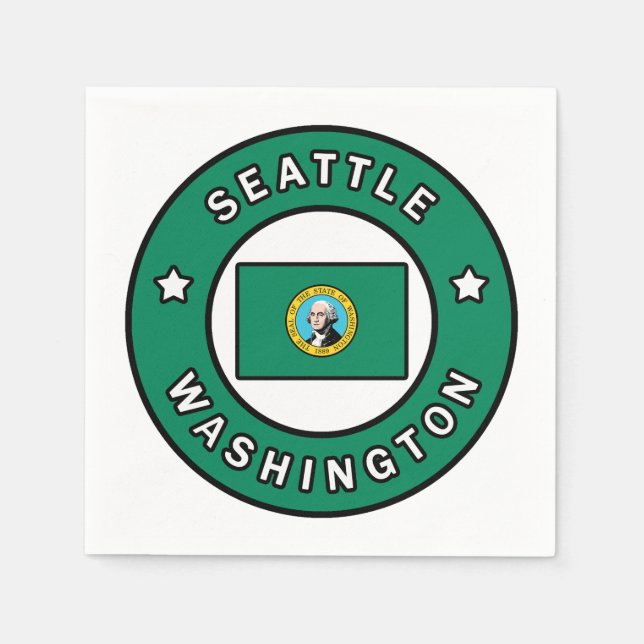Seattle Washington Napkin (Front)