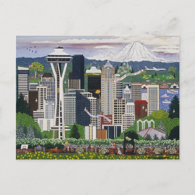 Seattle Washington Postcard (Front)