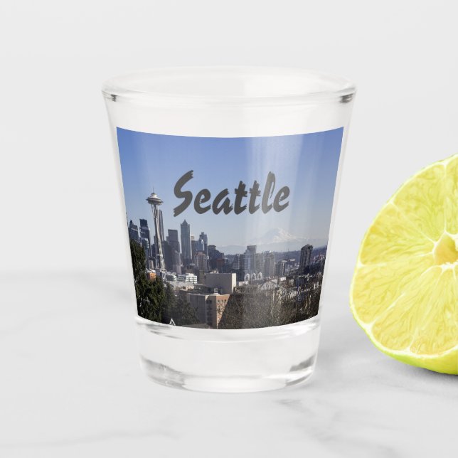 Seattle Washington scene Shot Glass (Front)