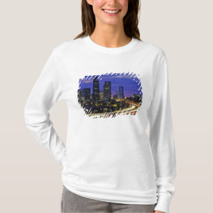 Seattle, Washington skyline at night T-Shirt