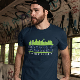 Seattle Washington Skyline City T-Shirt