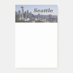 Seattle Washington Skyline Photo Post-it Notes