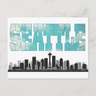 Seattle Washington Skyline Postcard