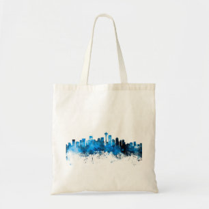 Seattle Washington Skyline Tote Bag