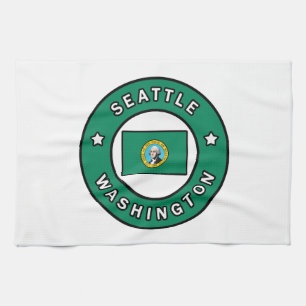 Seattle Washington Tea Towel