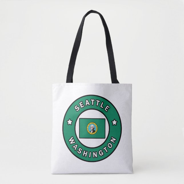 Seattle Washington Tote Bag (Front)