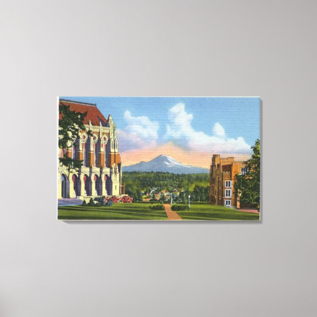 Seattle, Washington - University of Washington Canvas Print (Front)