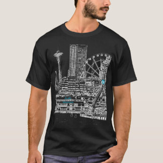 Seattle Washington Us - Downtown Seattle Waterfron T-Shirt