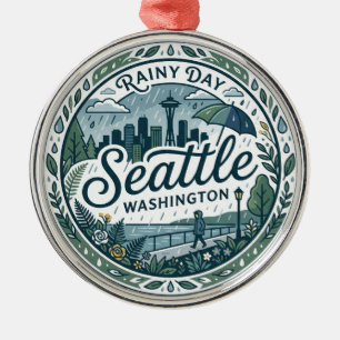 Seattle, Washington, USA USA Metal Tree Decoration