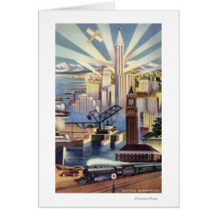 Seattle, Washington - View of Downtown