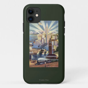 Seattle, Washington - View of Downtown Case-Mate iPhone Case