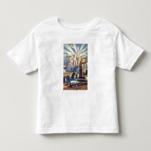 Seattle, Washington - View of Downtown Toddler T-Shirt