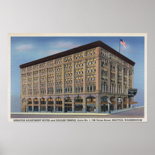 Seattle, Washington - View of Senator Apt Poster (Front)