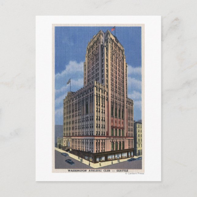 Seattle, Washington - View of Washington Postcard (Front)