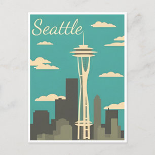 Seattle Washington Vintage Travel America Postcard