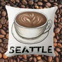 Seattle Washington WA Coffee Cup Latte Cappuccino