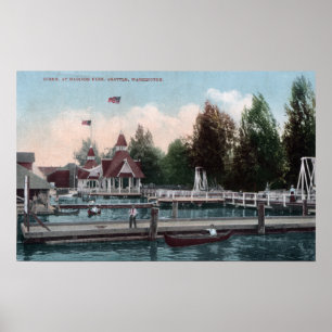 Seattle, WashingtonMadison Park Scene Poster