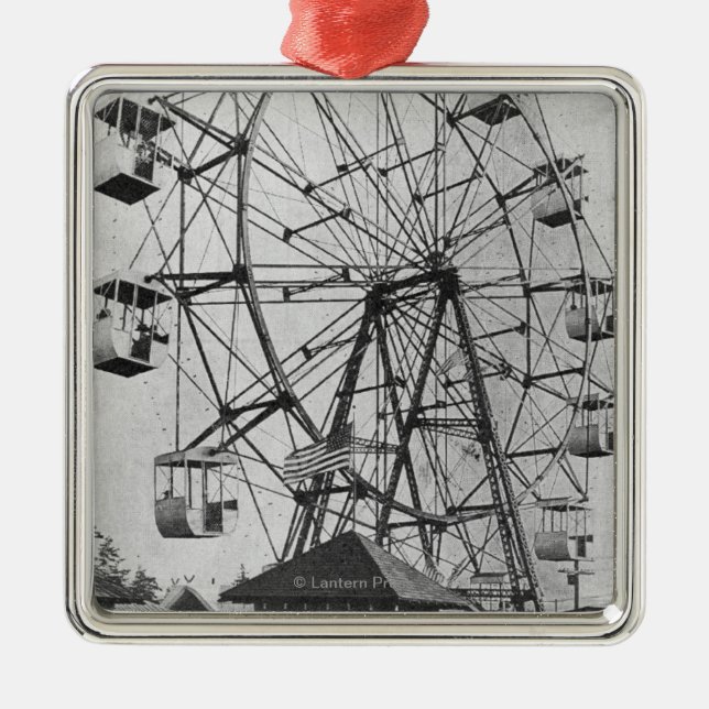 Seattle, WashingtonYukon-Pacific Expo Ferris Metal Tree Decoration (Front)