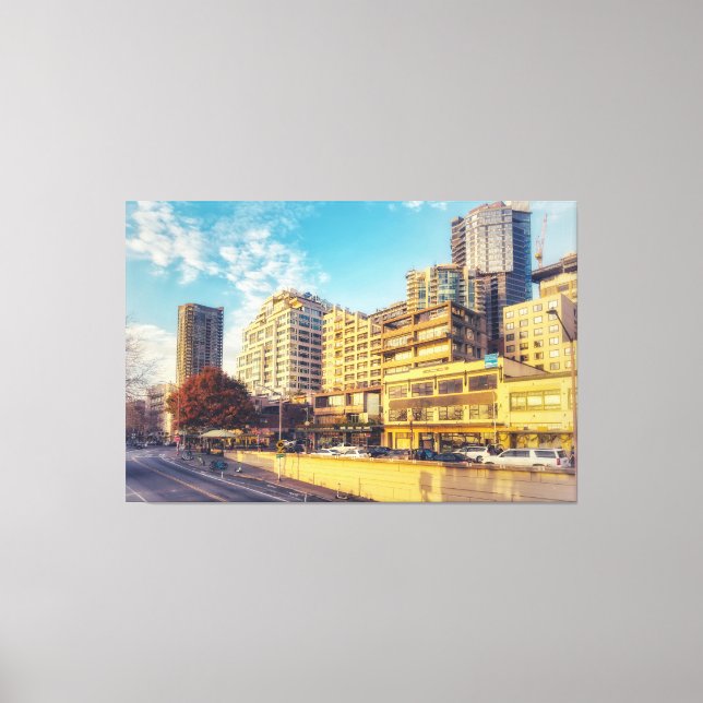 Seattle Waterfront Skyline Canvas Print (Front)
